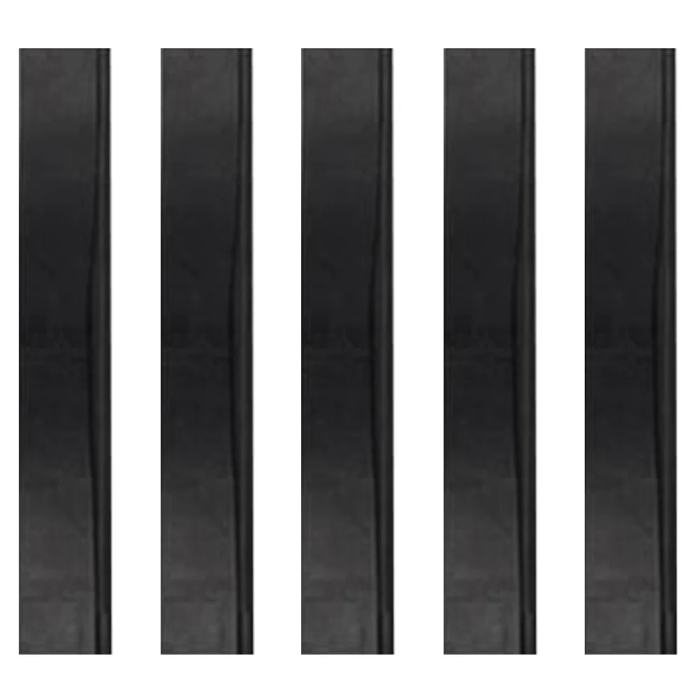 

5 Pcs Stainless Steel Glass Scraper Rubber Strip Shower Squeegee Refill Rubbers for Window Cleaning Replacement Manual