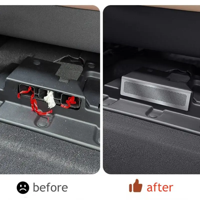 For BYD SONG PRO SEALION 5 DMi 2026 2025 2024 Under Seat Air Outlet Flow Vent Intake Grille Protect Cover Accessories