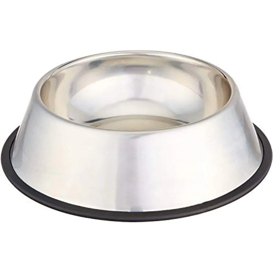 

Stainless Steel Non-Skid Dog Bowl, Dishwasher Safe, Rust Resistant