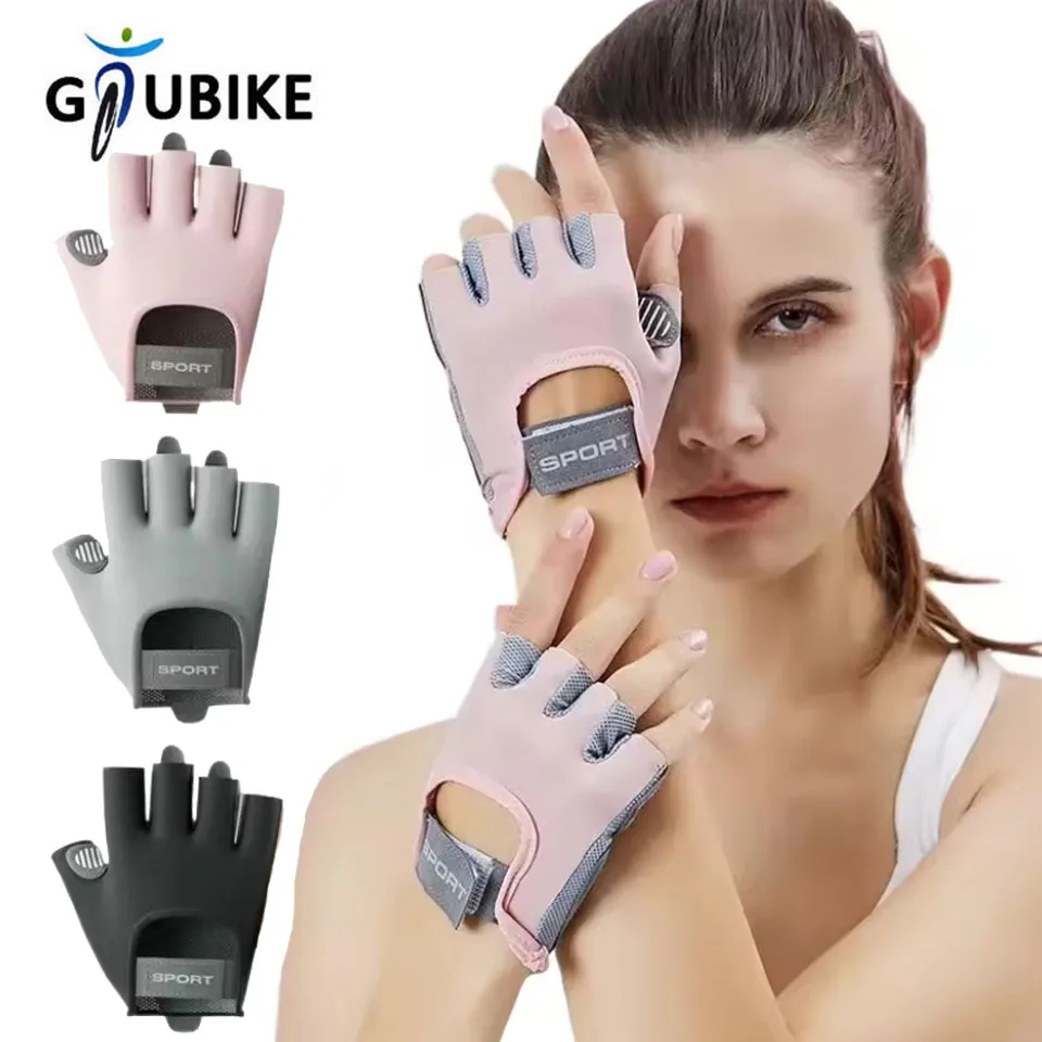 GTUBIKE 1 par de guantes de entrenamiento para culturismo y gimnasio, guantes deportivos para levantamiento de pesas, guantes antideslizantes para Yoga