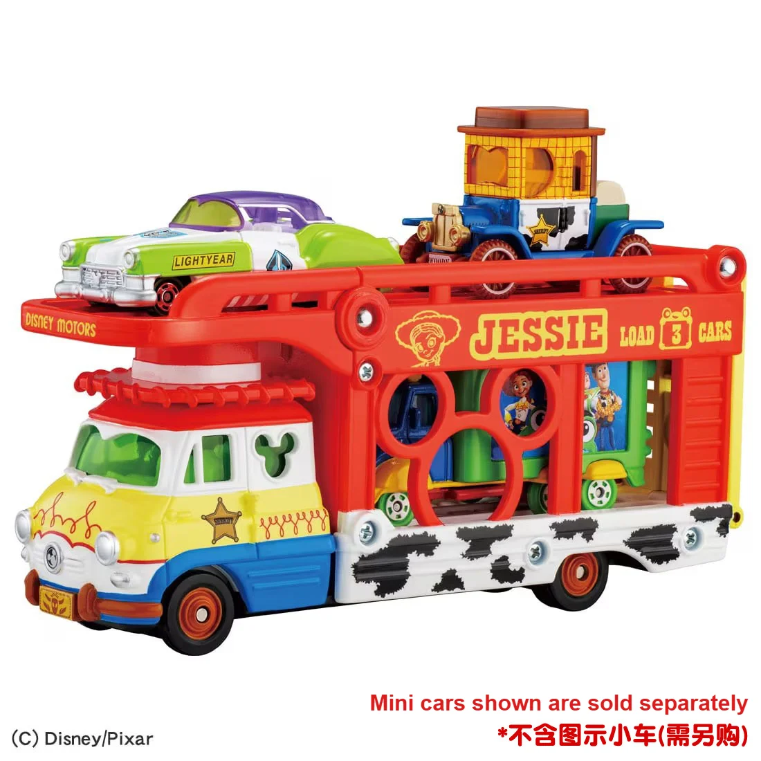 TOMY Disney Toy Story Jessie Partner Transporter 092766, modèle de véhicule en alliage moulé sous pression, jouet à collectionner, en stock, Original
