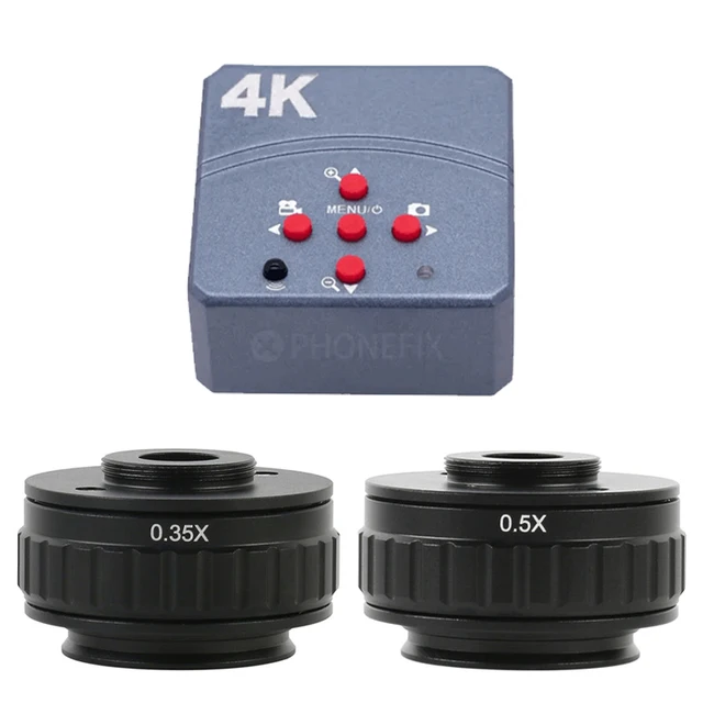 51MP 48MP 2K 1080P kamera przemysłowa HD czujnik 4K IMX377 HDMI USB kamera wideo z mikroskopem konwerter CTV 0,35X 0,5X C mocowanie obiektywu do Simul ogniskowa Zoom Trinocular mikroskop stereo