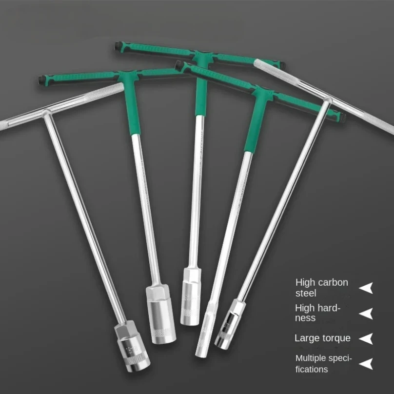 

XMSJ White T-shaped Wrench 8mm To 19mm Socket Wrench Manual Labor-saving Hexagonal Hex T Type Socket Wrench for Car Maintenance