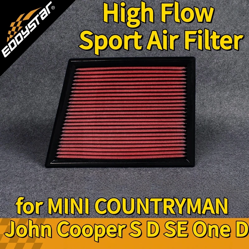 

Спортивный воздушный фильтр с высоким расходом для MINI COUNTRYMAN F54 F55 F56 F57 F60 John Cooper S D SE One D Моющиеся гоночные впускные фильтры