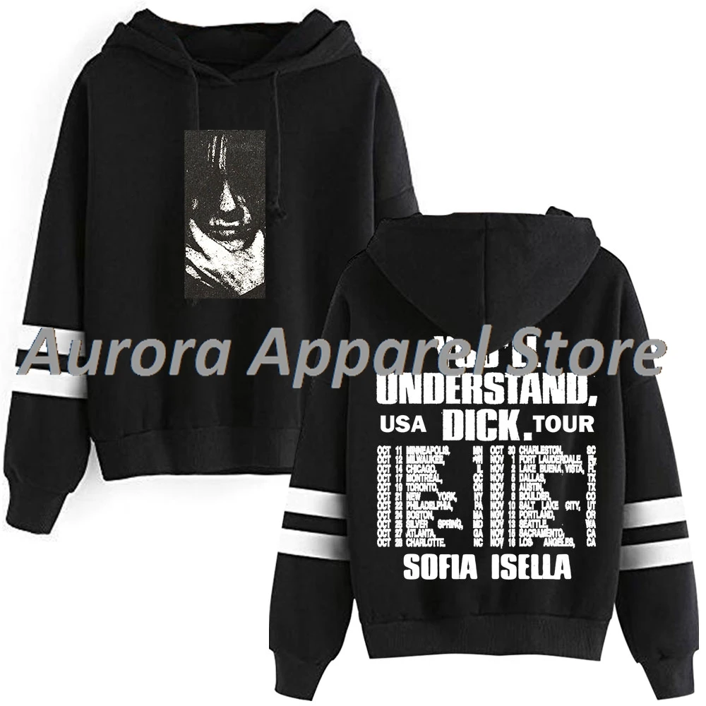 Sofia Isella, entenderías más Dick Tour, sudaderas con capucha sin bolsillos, barras paralelas, ropa de calle con mangas