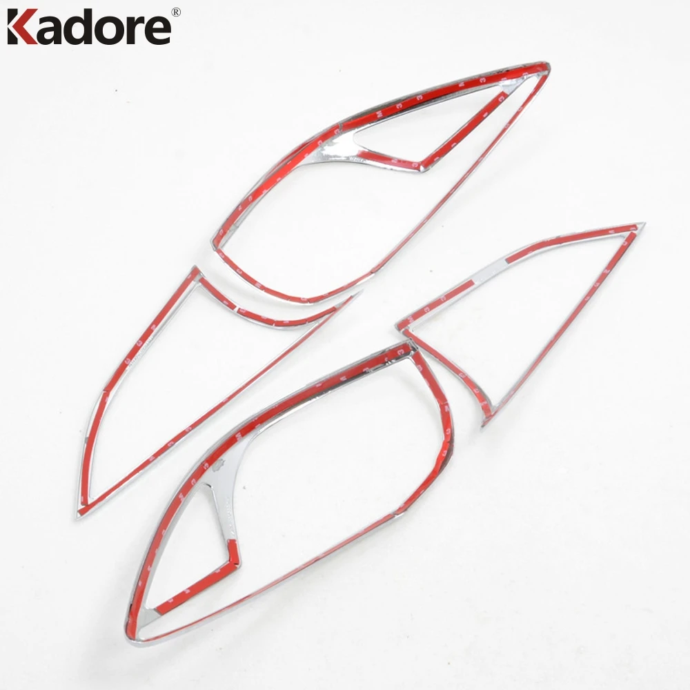 الخلفية الذيل ضوء غطاء المصباح الكسوة لمازدا 3 Axela 2014 2015 هاتشباك كروم سيارة الخارجي الضوء الخلفي الإطار الزخارف الملحقات