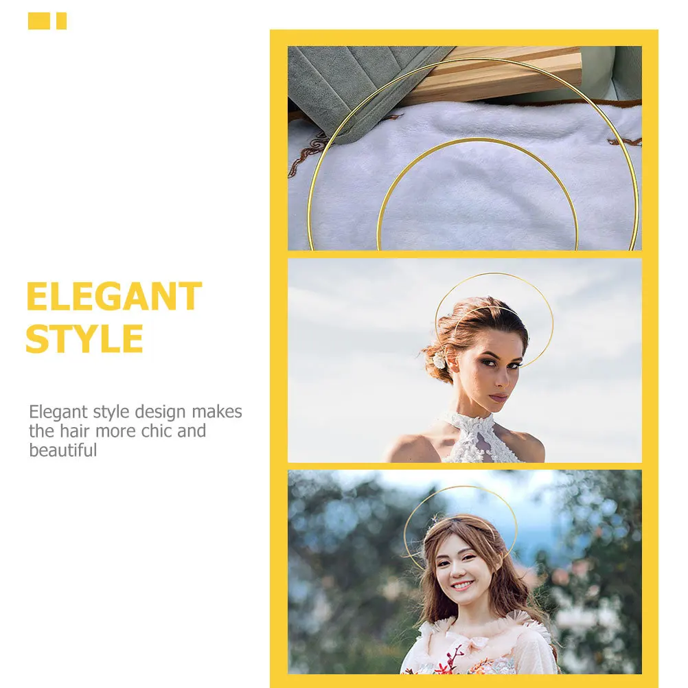 

6 шт. металлические ленты для волос, повязки на голову с короной, элегантный дизайн, украшения для вечеринки «сделай сам», аксессуары, ангел, головной убор, металлические обручи для волос