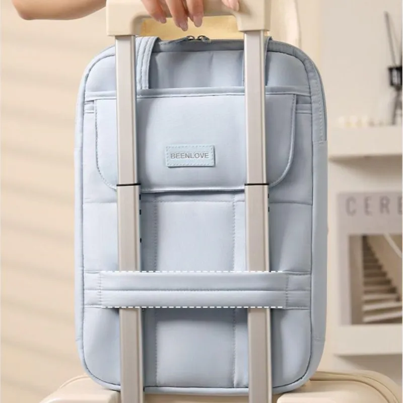 Ins carino plaid borsa per laptop antiurto donna grande capacità MacBook Air Pro 13 14 15 pollici custodia per notebook maniglia borsa per computer