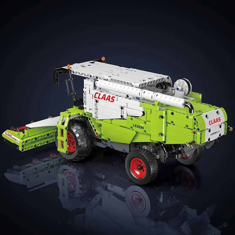 몰드 킹 17014 테크니컬 원격 조종 수확 트럭 조립 블록 장난감 어린이 크리스마스 선물