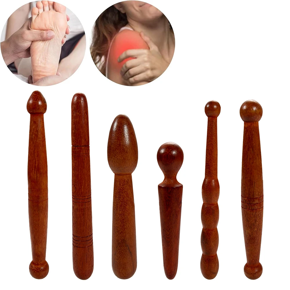 

1 шт., деревянная массажная палочка для ног, ручная ручка для путешествий, точечный массаж, тайские рефлексологические инструменты для лица, шеи, спины, талии, массажер, триггер Poin