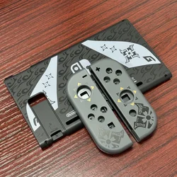 Limited Edition Replacement Shell for Nintendo Switch Back Shell Full Housing Plastic Case for Monster Hunter Gaming Theme