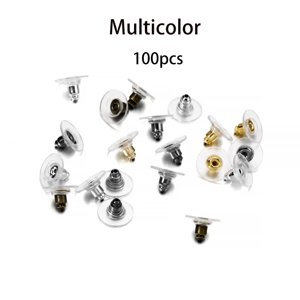 100/300 Stks/partij Hypoallergene Oorbelhaak Kit Mixkleur Oordraden Vishaken Open Springringen Oordopjes Voor Diy Sieraden Maken