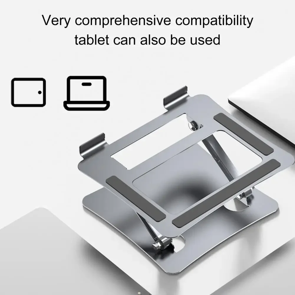 حامل كمبيوتر لوحي محمول من سبائك الألومنيوم ، حامل كمبيوتر محمول قابل للطي ، دعم كمبيوتر ، رف كمبيوتر محمول مضاد للانزلاق ، ماك بوك اير برو