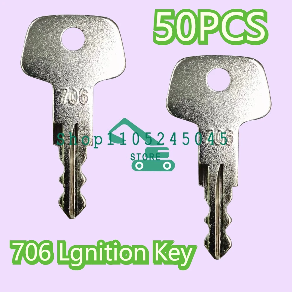 

50pcs 706 Ignition Keys for Liebherr Excavator Fuel Cap Fuel Cap Key Brand New