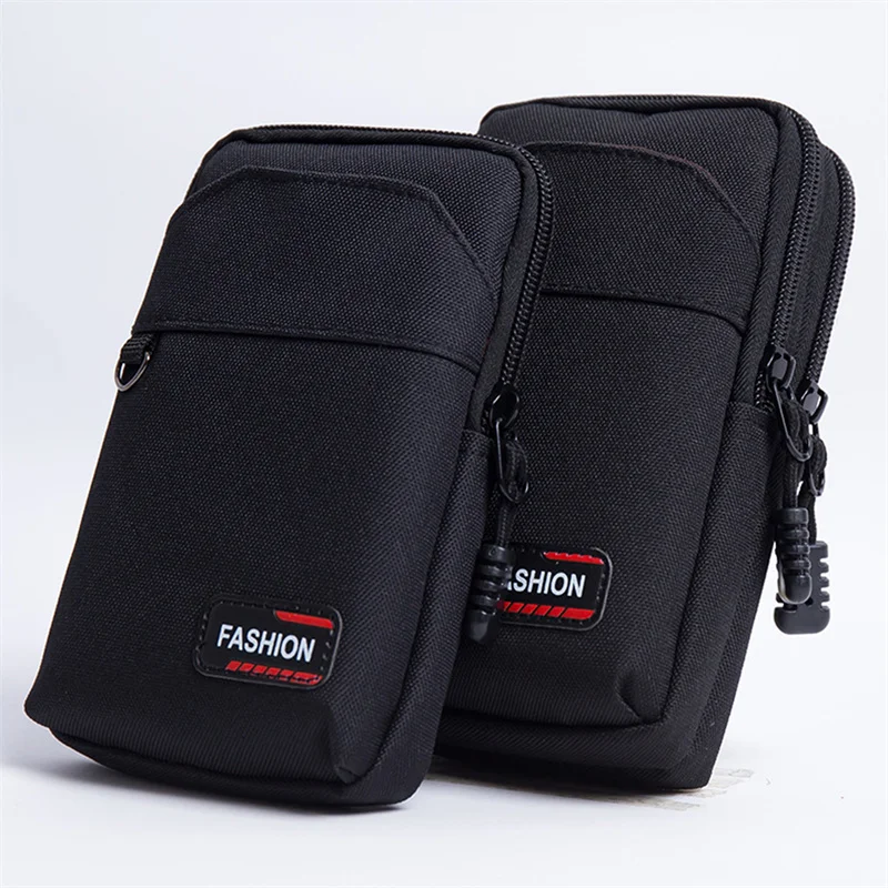 Outdoor Sports Running Mobile Phone Bag Waterproof Waist Bags Wallet Oxford Waist Pack Buckle Lightweight Portable Waist Packs