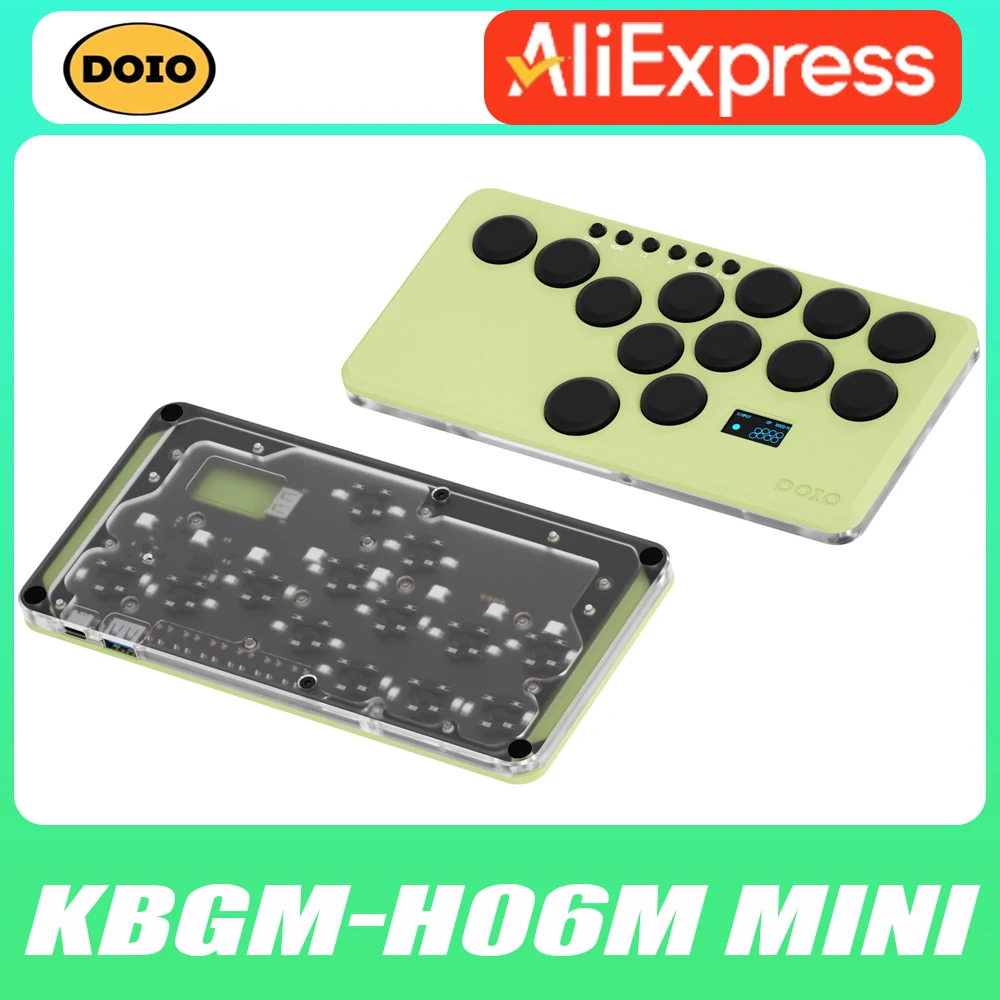 

DOIO KBGM-H06M HITBOX Mini Game Keyboard Aluminium Alloy Wired Gaming Keyboard Hot Swap Custom Support Ps4 Ps5 Switch Gifts