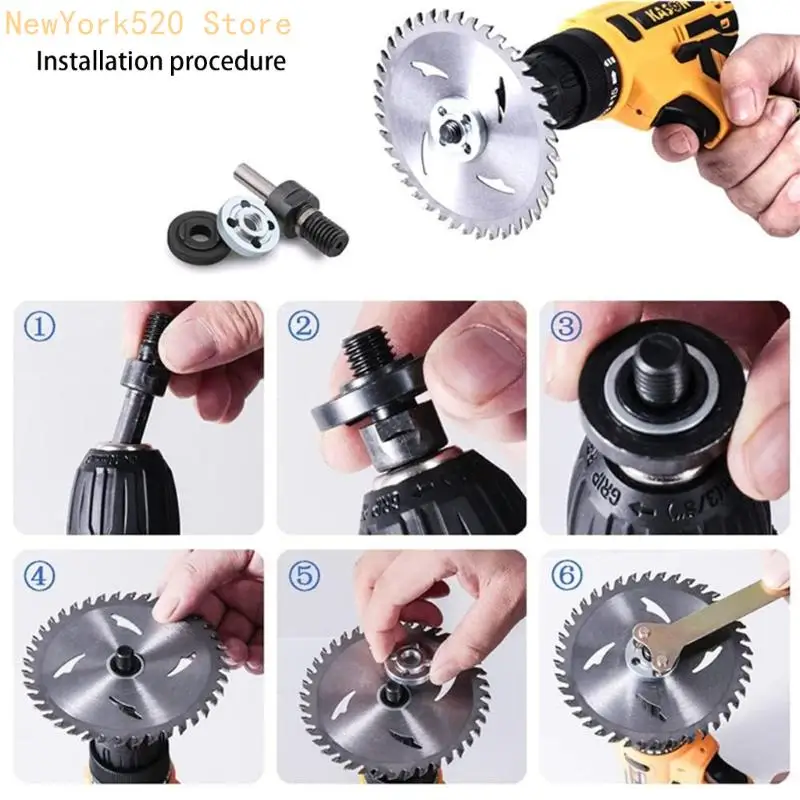 

N84C 10Pcs Angled Grinder Chuck Electric Drill To Angled Grinder Connecting Rod