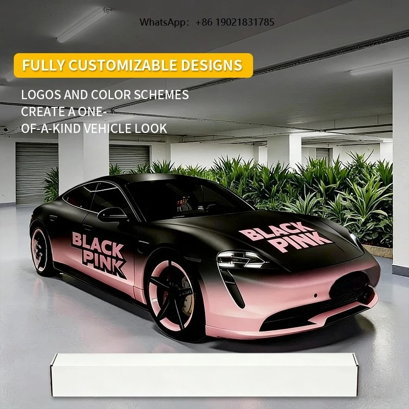 Imported High-quality TPU Printed Car Wrapping Film Custom Graphic Color Change Full Body Self Adhesive Vehicle Vinyl Roll