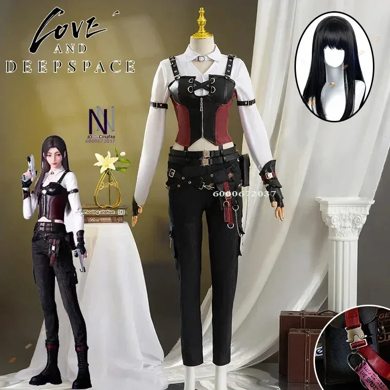 

Love Deepspace Game Heroines Cosplay Costume Wig Abysswalker Hunter Uniform Halloween Party Outfit for Women Girls Anime Clothes