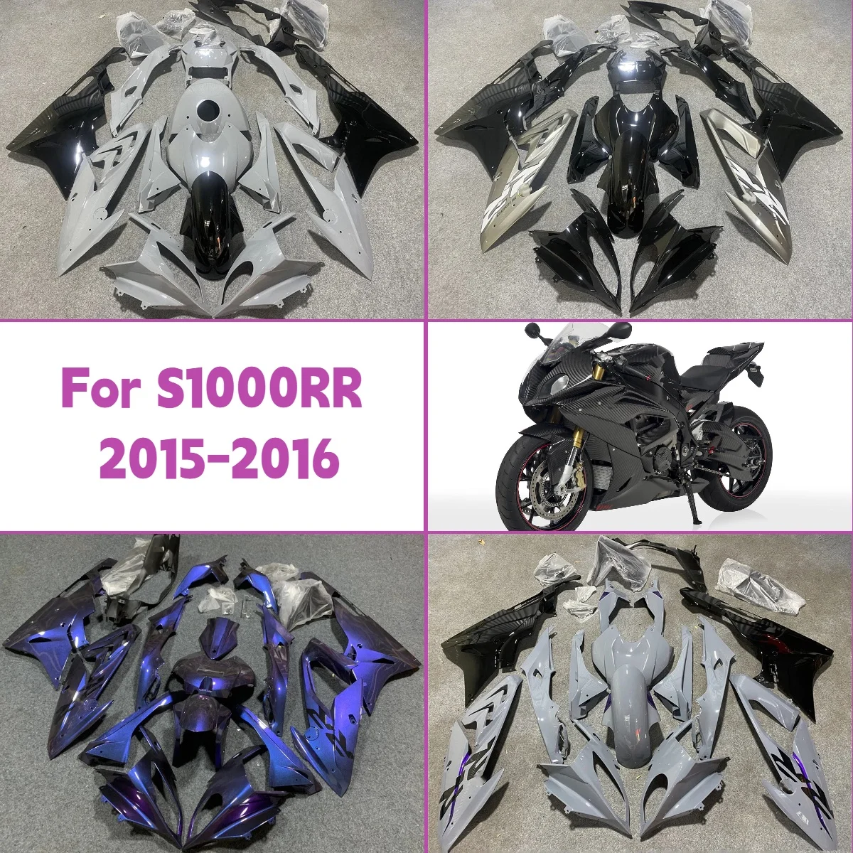 

2015 2016 S 1000RR Motorcycle Complete Bodywork Plastic Fairings Cover Perfect Fit for 15 16 BMW S1000RR Fairing Kit