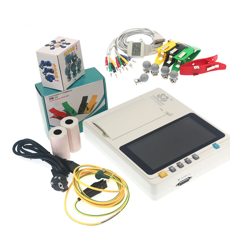 Portable ECG 6 Channel Equipment Machine Electrocardiograph