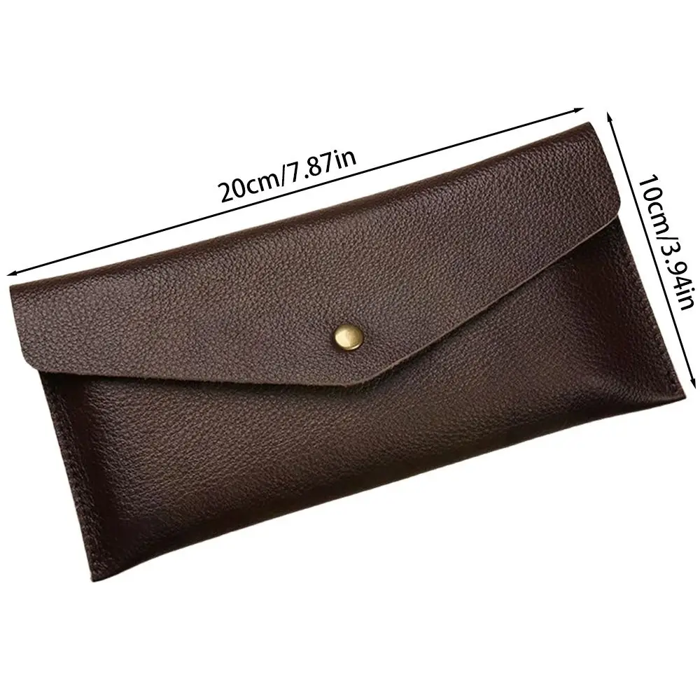 New Soft Leather Wallet Large Capacity One-piece Coin Purse PU Leather Card Holder for Cash Storage