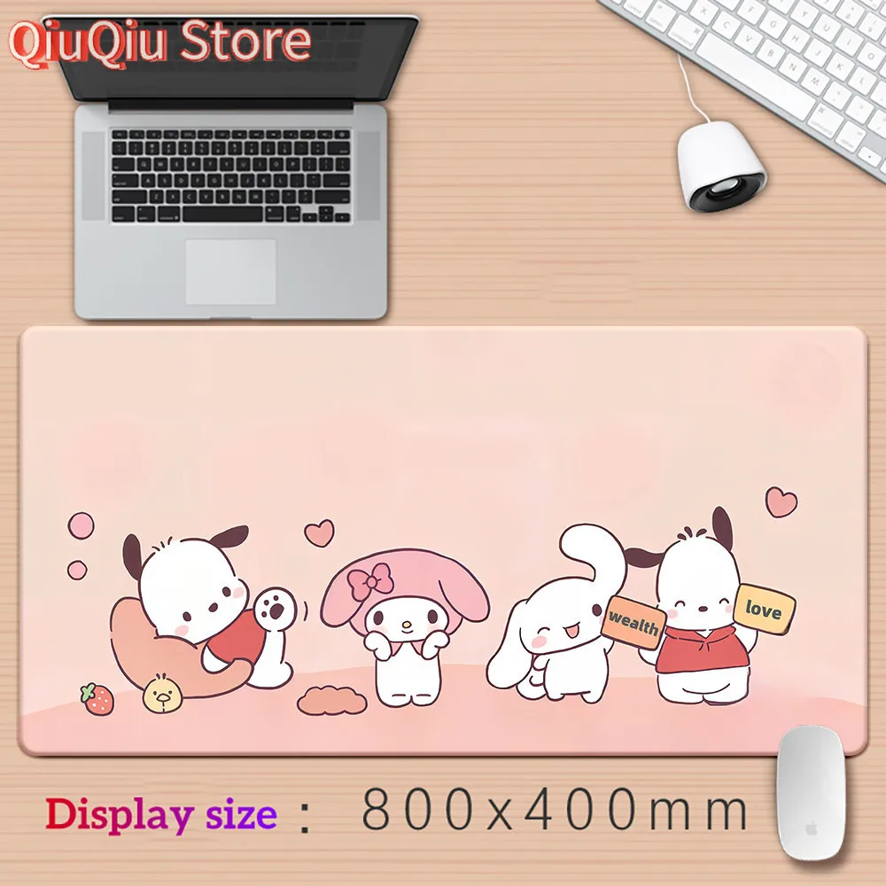 لوحة ماوس كبيرة XXL Cinnamoroll Mouse Pad ملحقات ألعاب لوحة المفاتيح ماوس ماتس لعبة كمبيوتر مكتبي ألعاب الكمبيوتر المحمول حصيرة مكتبية #4