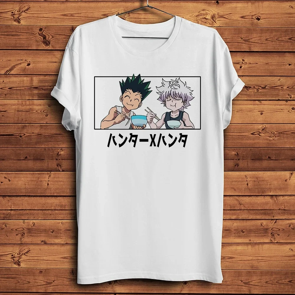 Hunter X Hunter HXH Gon and Killua Funny Anime T Shirt Men Short Sleeve TShirt Unisex Daily Casual Breathable Streetwear Tee