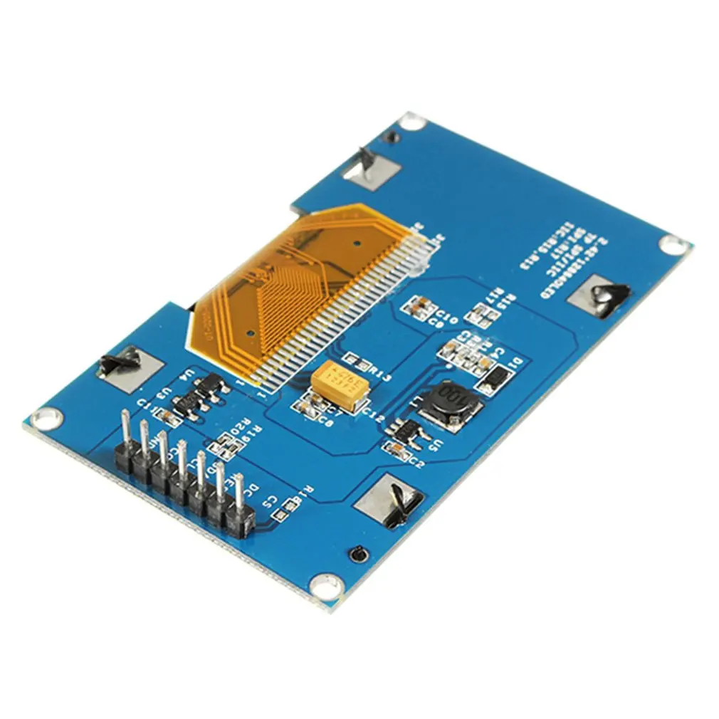 

TZT 2.4" 2.42 inch 128x64 OLED LCD Display Module SSD1309 7 Pin SPI/IIC I2C Serial Interface for Arduino R3 C51 Dropshipping