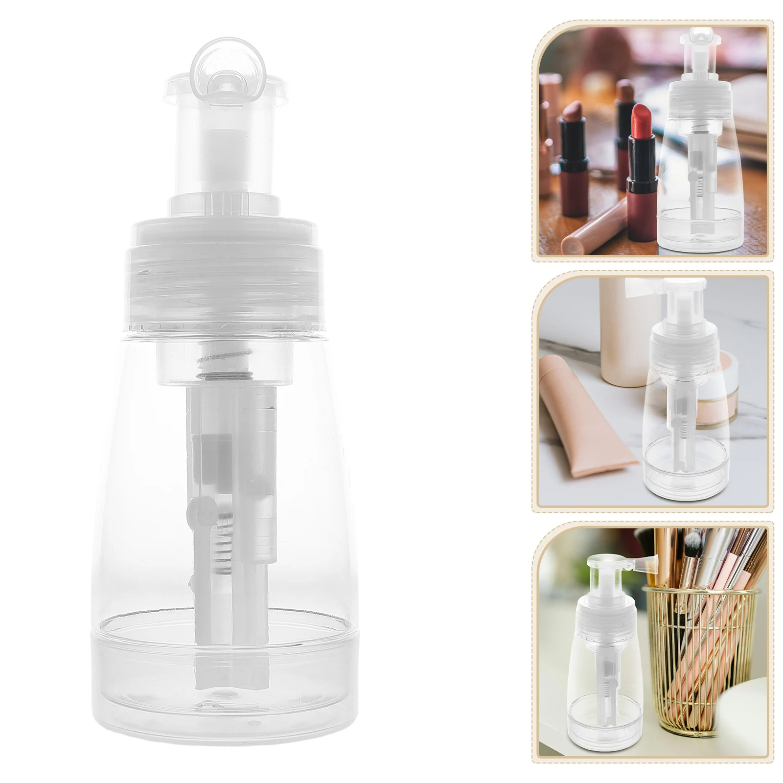 

Kitchen Talcum Powder Spray Bottles Plastic Portable Applicator Multipurpose Flour Sugar Dispenser Bottle Transparent Body Easy