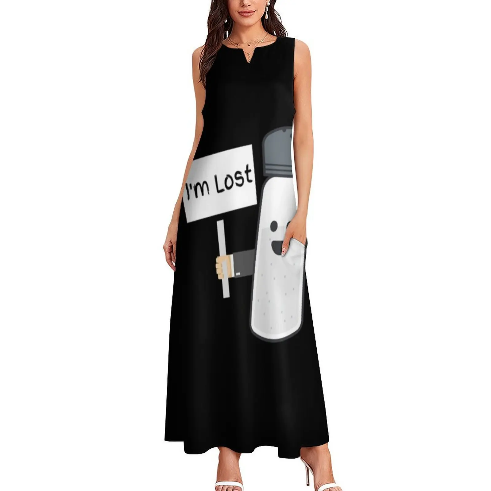 Lost shaker of salt Fitted V-Neck Long Dress dress women summer elegant women's sets Women long dress