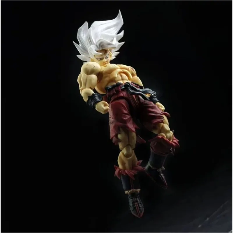 In Stock! N&T Studio Dragon Ball SHF Super Saiyan Weekly Magazine Color Goku Battle Damage3.0 Body Action Anime Figures Models view 5