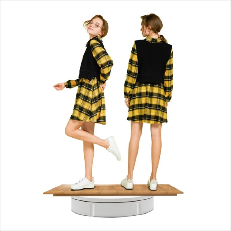 Electric Remote Control Rotating Live Broadcast Display Platform Photography 360 Rechargeable Turntable Panorama Video Shooting