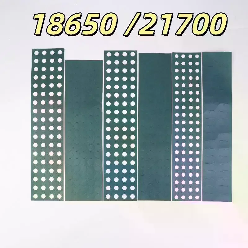 

2 Sheets Battery Pack Cell Insulating Glue Patch Insulation Paper 18650 21700 Li-ion Battery Insulation Gasket Barley Paper