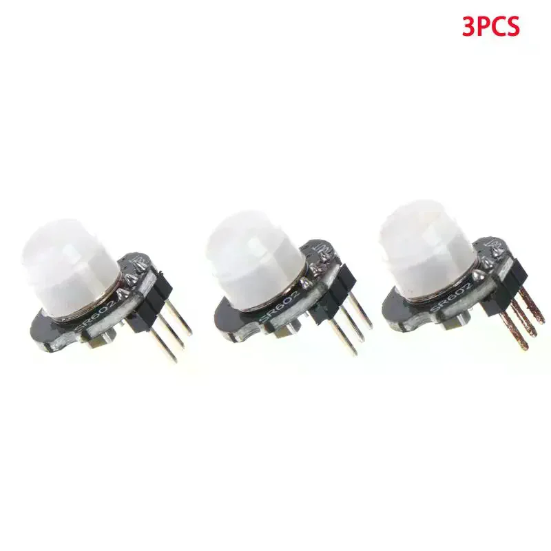 1/3/5Pcs SR602 MINI Motion Sensor Detector Module Pyroelectric Infrared PIR Kit Sensory Switch Bracket For Diy With Lens