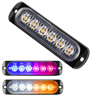 6 LED Strobe Lights Emergency Flashing Beacon Warning Light 12V 24V Stroboscopes For Auto DRL Car Truck Police Amber Red Blue