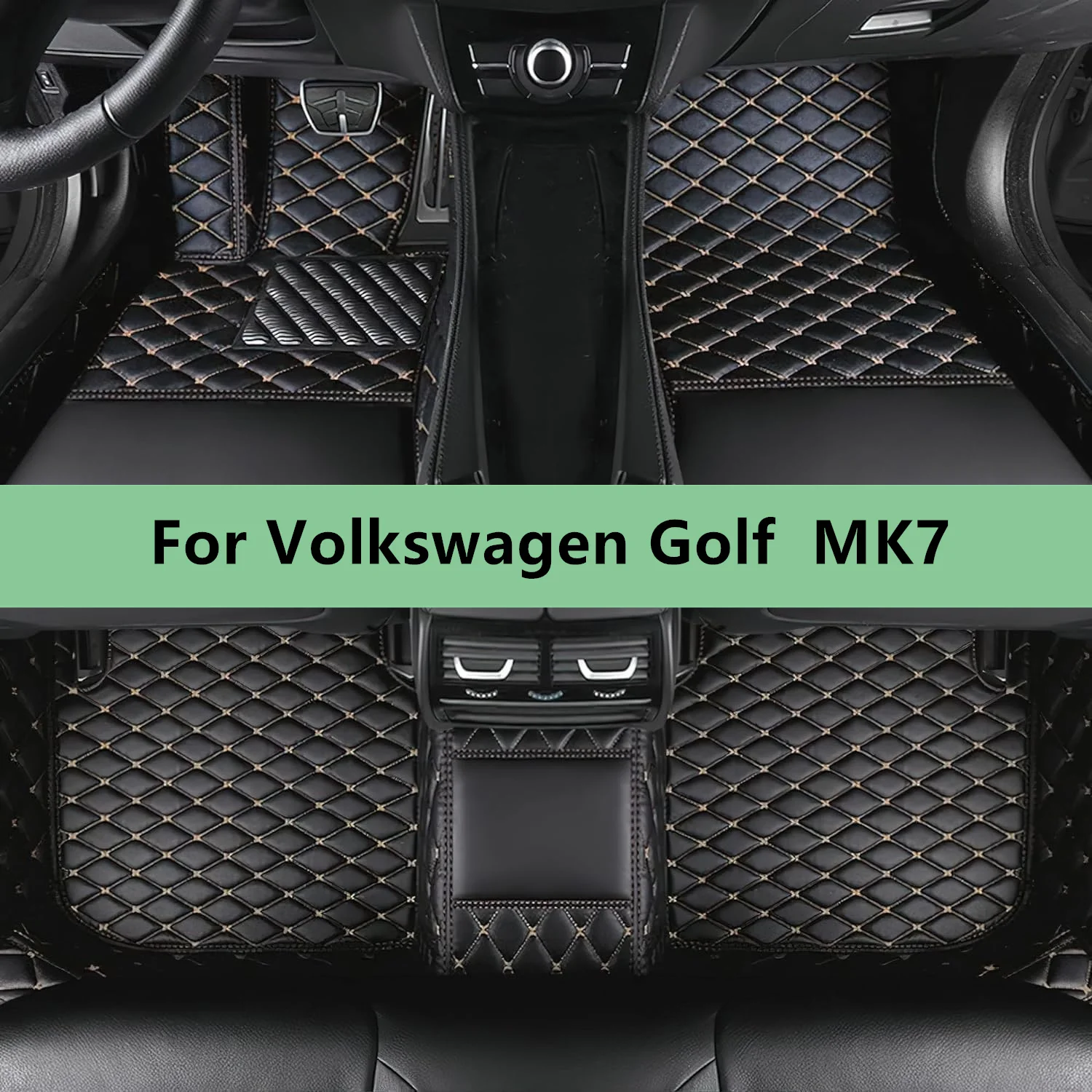 

Custom Car Floor Mats For Volkswagen Golf MK7 2015 2016 2017 2018 2019 2020 2021 Floor Mats for Car Men Women Car Accessories