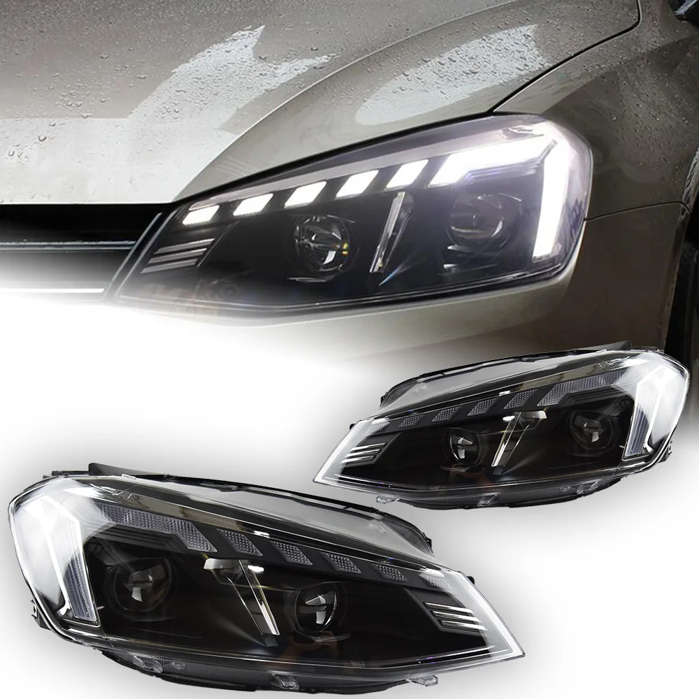 Car Lights for Golf 7 Headlight Projector Lens 2013-2017 MK7 LED Head Lamp Signal Headlights Drl Automotive Accessories