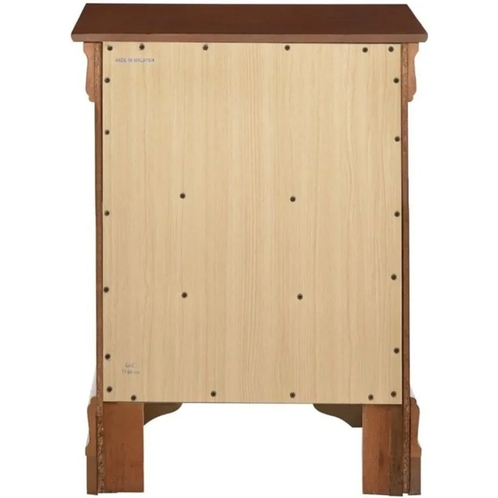 Comodino a 3 cassetti in ciliegio