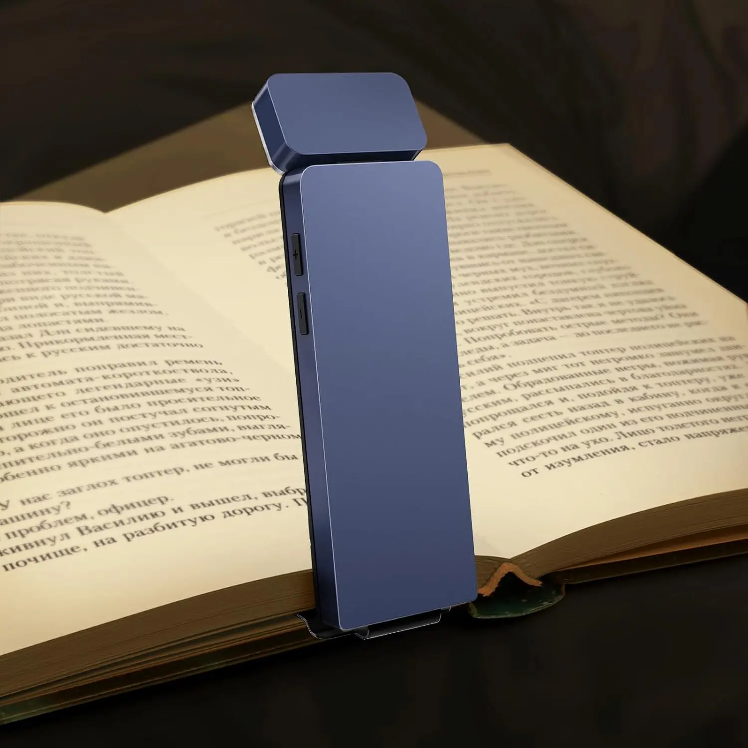 NONE LED wiederaufladbares Clip-On-Buchlicht, 3 Farben, 5 Helligkeiten, Bett-Lese-Nachtlicht, Augenschutz, Lesezeichen-Lampe, Mini-Buchlampe 7