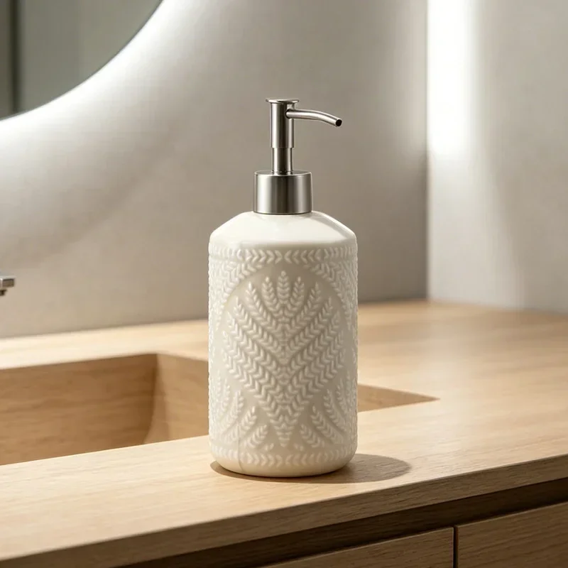 550ml soap dispenser  luxury ceramic hand sanitizer bath gel shampoo bottled separately hotel home stay lotion press bottle
