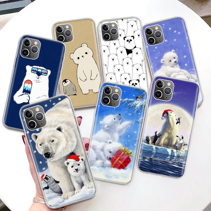 Polar Bear Newly Arrived Coque Phone Case For iPhone 11 12 13 14 15 16 Pro Max 7 Plus 8 + X XR XS SE Apple Soft Fundas Cover 11 