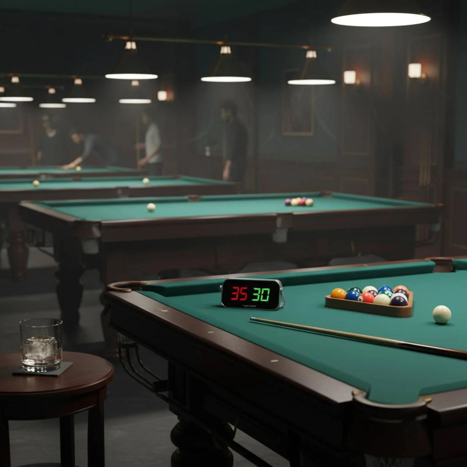 Tabletop Billiards Score Display Compact Electronic Billiards Counter Electronic Score Keeper Rounded Corners Sports Equipment