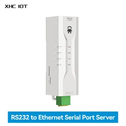 RS232 to Ethernet Serial Server XHCIOT NE2-D12 Ultra Small Volume MQTT 2 Way Socket Link ModBus Gateway DC 8-28V TCP/IP to RTU