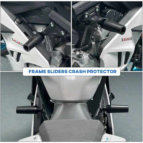 Imagen 2 del producto Para CFMOTO 675SR-R 675SS 675NK Protector de marco de motocicleta deslizador de eje delantero Protector de brazo basculante trasero 675 SR-R SR SS NK