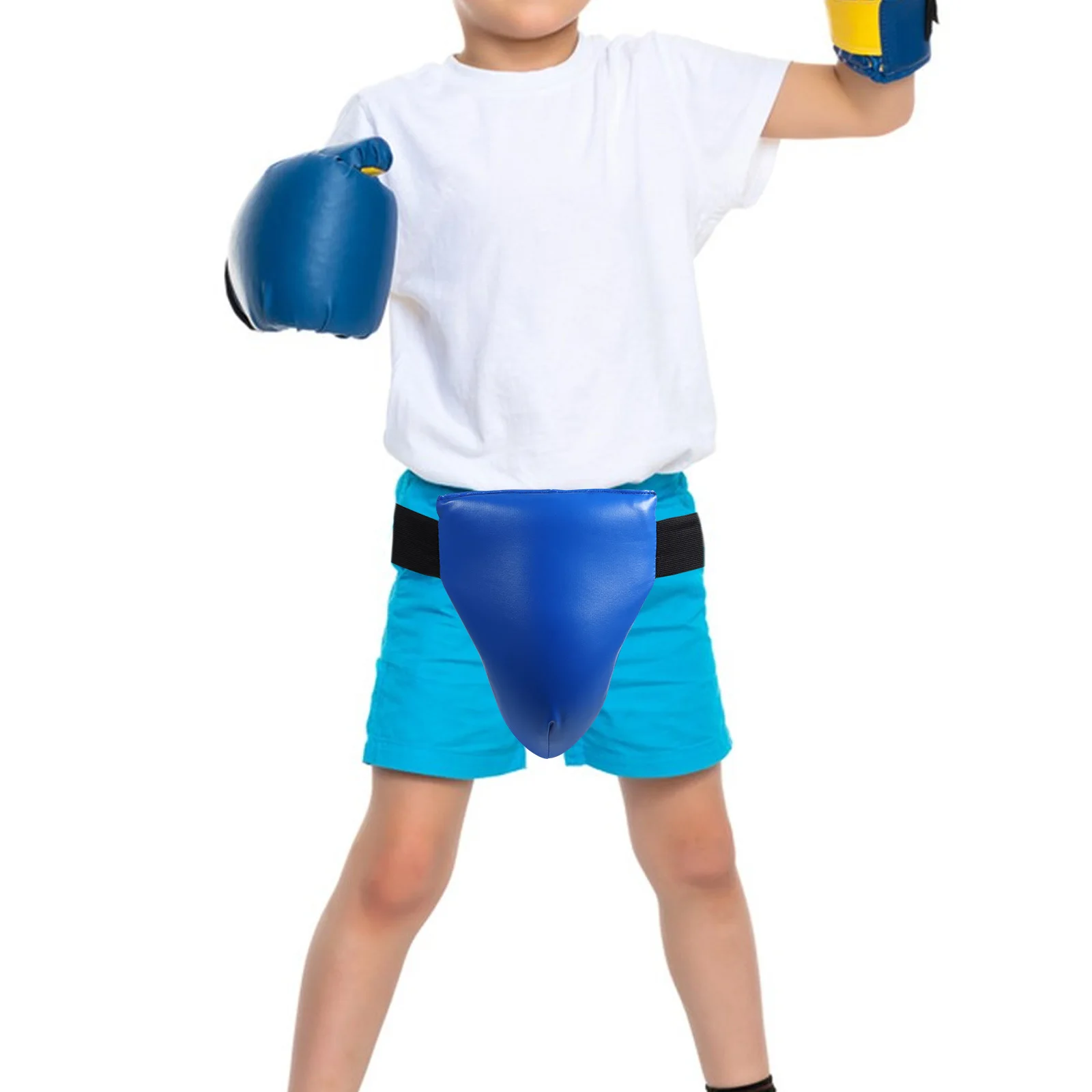 Esponja abs pu para proteção de virilha, durável, ajuste confortável, respirável para boxe, acessórios de treinamento fitness