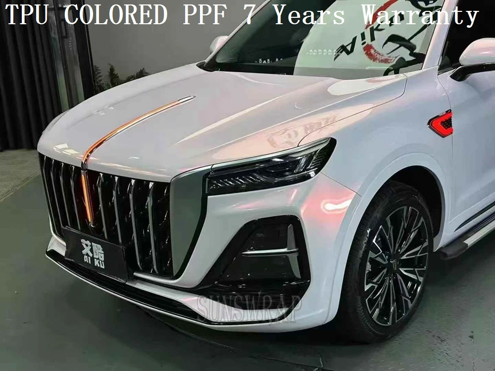 

Blossom Joy Pink TPU COLOR PPF Gloss Car Paint Proteive Vinyl Self Healing Film for car wrap quality Warranty 5x52ft/roll