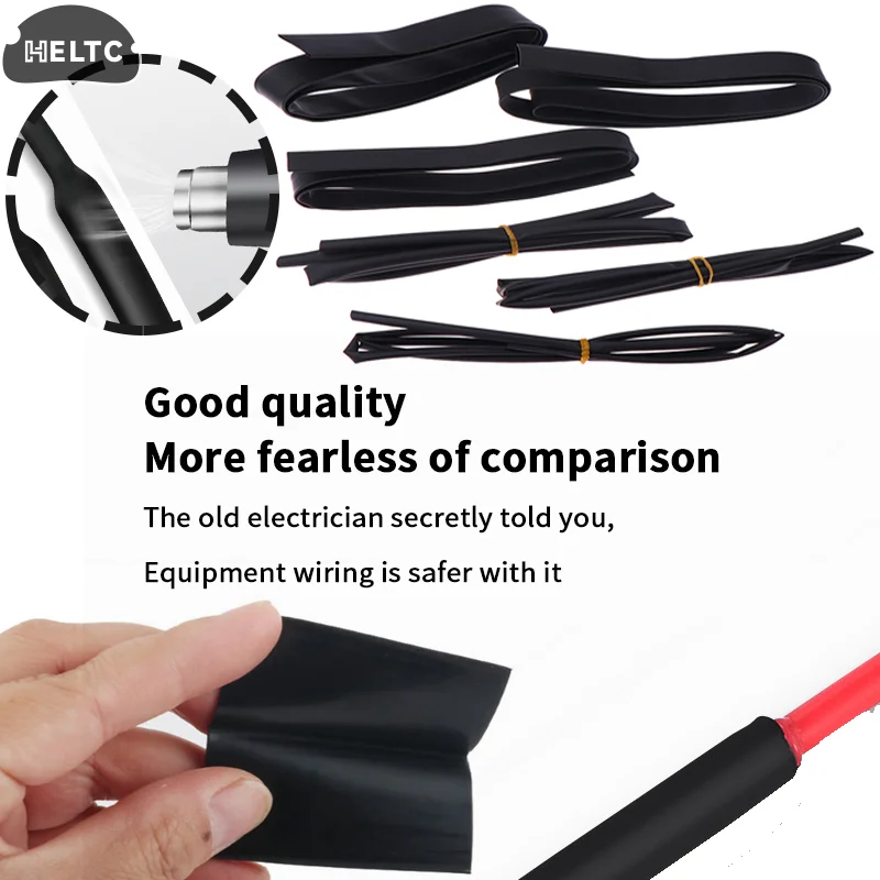 

1Pc1m Heat Shrink Tubing Sealing Waterproofing AntiCorrosion Protection And For WearResistant And Leak Proof MultiStrand Harnes