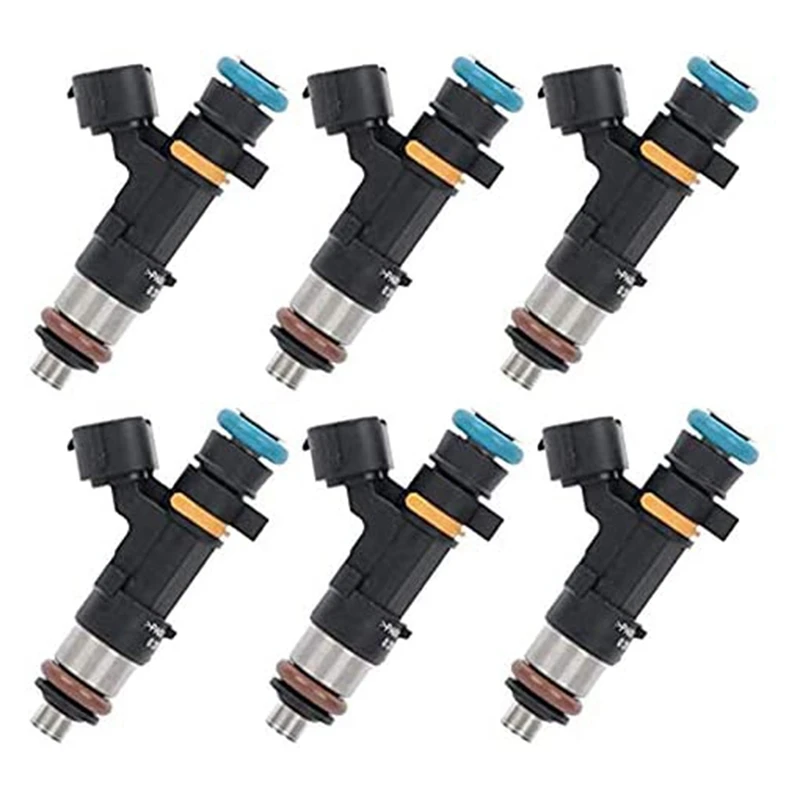 0280158042 1 Set Of 6 Fuel Injectors For Nissan Murano 350Z Infiniti G35 FX35 M35 3.5L 16600-CD700