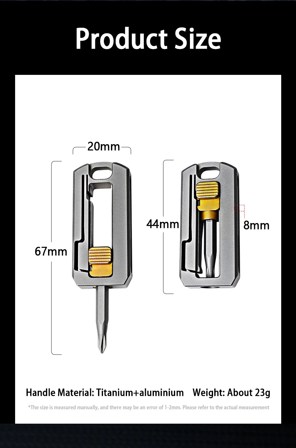 MINI Titanium Alloy Magnetic Force Screwdriver Combination Minor Repairs Laptop Computer Portable Multifunctional EDC Tools